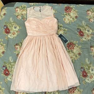 Beautiful lightweight silk pink, wedding and party dress